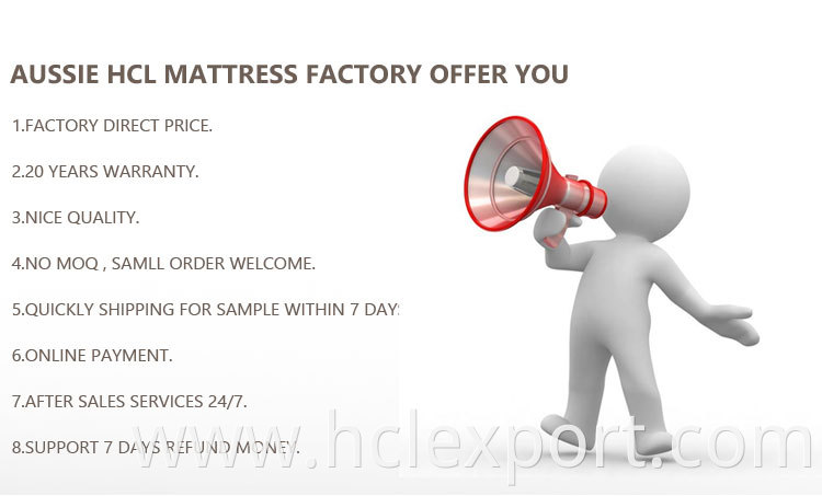 mattress factory wholesale High sleep quality roll up pocket spring mattress comfort zone mattress